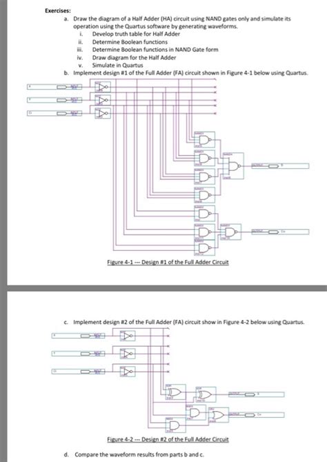 Full Adder Circuit Diagram Using Nand Gates