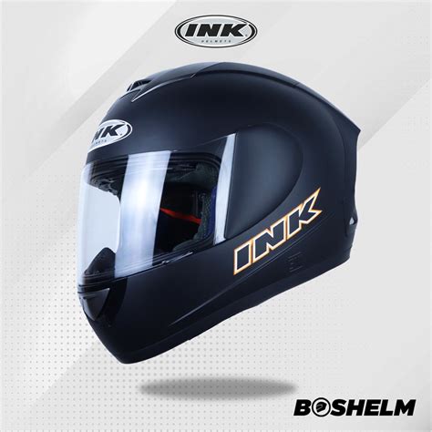 Jual Boshelm Helm Ink Cl Max Solid Hitam Doff Helm Full Face Sni