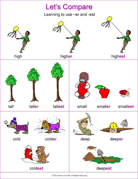 Er And Est Worksheets