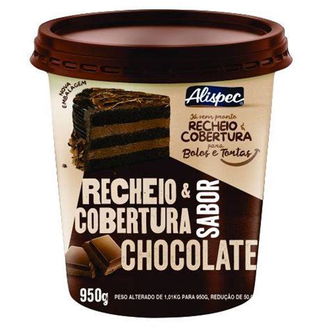 Recheio E Cobertura Sabor Chocolate 950g Alispec Recheio Para Doces