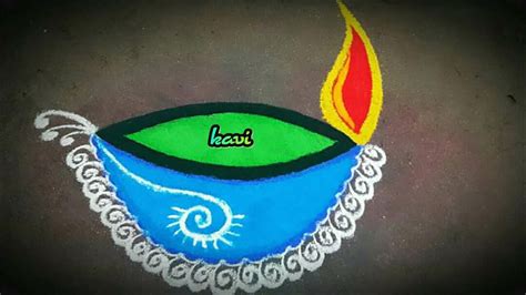 Diya rangoli – Kolams of India