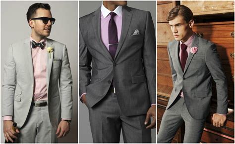 Pink Shirt Grey Suit Men Shirt With Grey Suit Grey Suit Pink Tie Pink