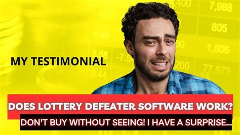 Lottery Defeater Scam Alert Reviews Does Lottery Defeater Software