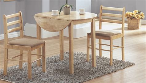 Natural Pcs Drop Leaf Dining Set From Monarch I Coleman