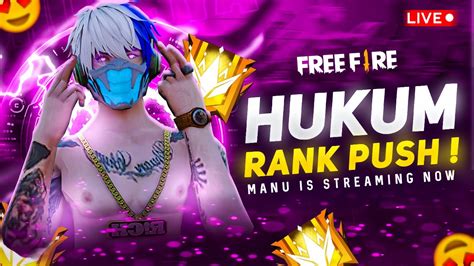 Free Fire Rank Push Telugu Live Manu Gaming Is Live Garena Free