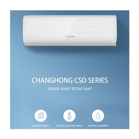 Changhong AC Wall Mounted Split Deluxe Plasma 1 PK CSC 09CSD3