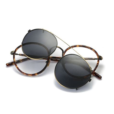 Vazrobe Clip En Gafas De Sol Hombres Mujeres Unisex Gafas Redondas