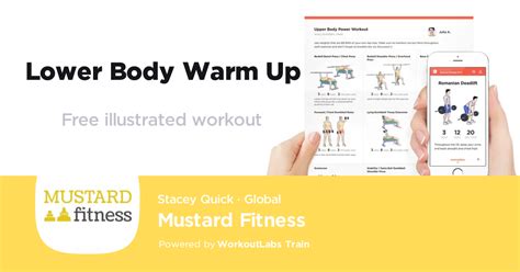 Lower Body Warm Up Mustard Fitness