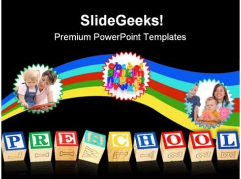 Preschool Education PowerPoint Template 1110 | PowerPoint Slide Images ...