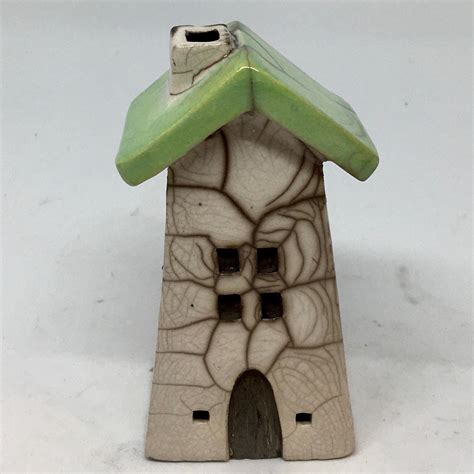 Raku Ceramic House Cone Incense Burners By Nathalie Hamill Etsy Uk