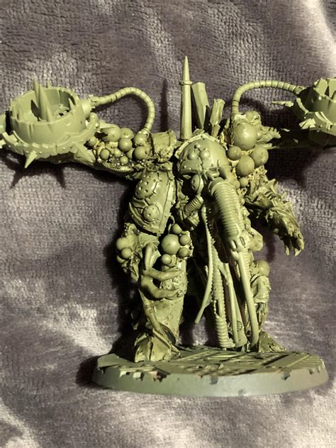 Nurgle Demon Prince Eegreb And Friends Wip Rwarhammer