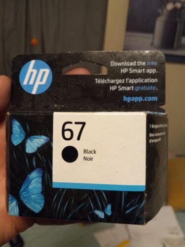 Original Hp 67 Black Ink Cartridge Works With Hp Deskjet 1255 2700 4100 Seri 193015522398 Ebay