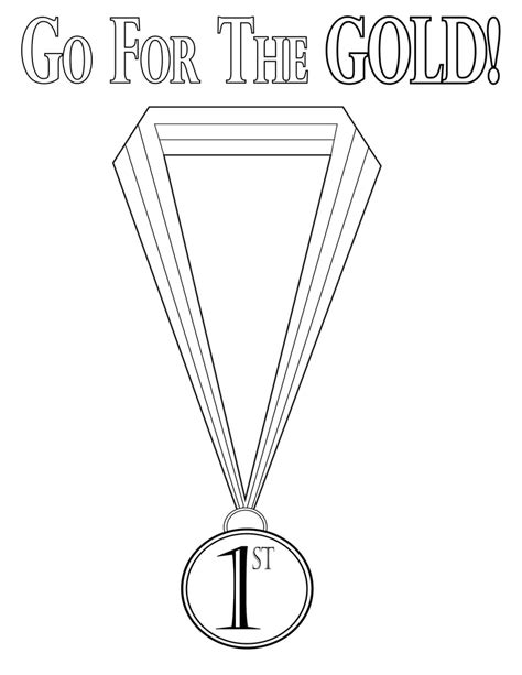 Olympic Medal Coloring Page