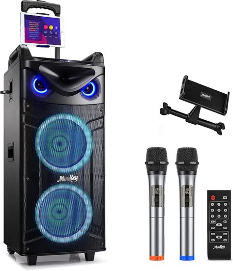 Moukey Karaoke Maschine Gro E Karaoke Anlage Mit X Cm Woofer Cm