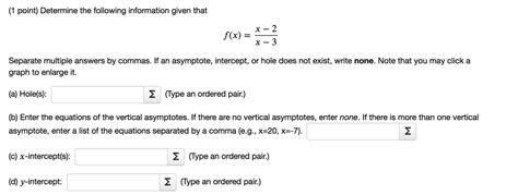 Solved Point Determine The Following Information Given That F X X 3 Separate Multiple