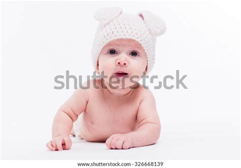 Cute Baby Girl Lying Naked On Stock Photo 326668139 Shutterstock