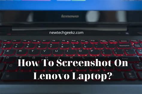 How To Screenshot On Lenovo Laptop?