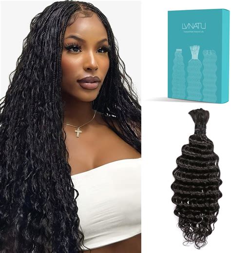 Amazon DSEKCAIN 350 Deep Wave Human Braiding Hair For Boho