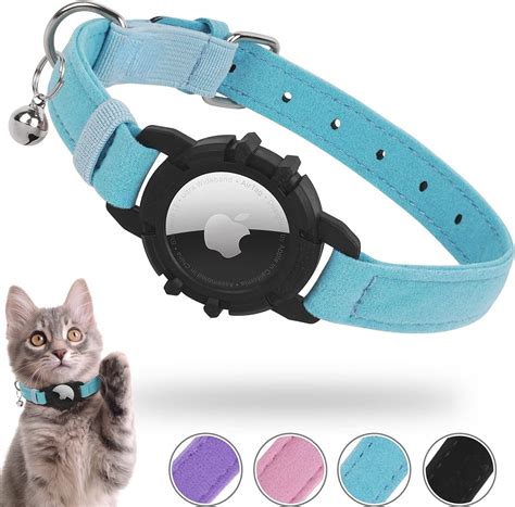 Feeyar Airtag Cat Collar Integrated Kitten Collar With Apple Airtag