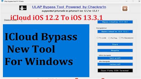 Icloud Bypass New Tool For Windows Bypass Icloud Ios 13 3 1 To Ios 12 2 Youtube