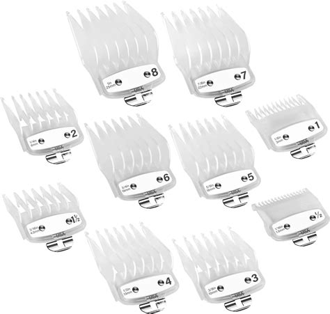 Amazon Professional Hair Clipper Guards Guides 10 Pcs Coded