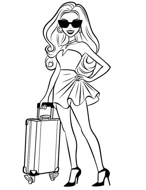 48 Barbie Coloring Pages For Kids And Adults Our Mindful Life