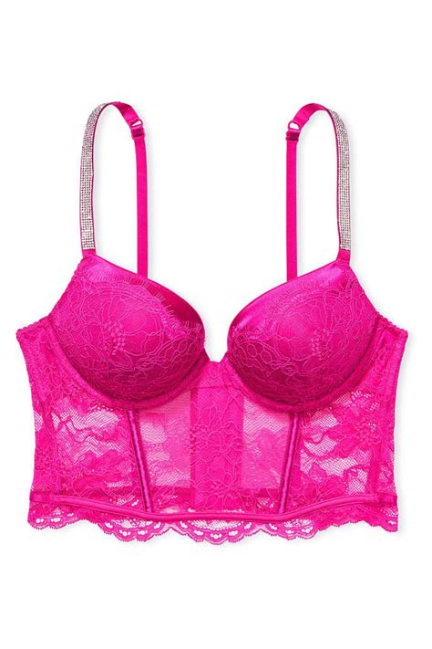 Buy Victorias Secret Bombshell Add 2 Cups Shine Strap Corset Bra Top