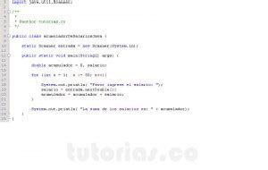 Ciclo For Java Acumulador De Salarios Tutorias Co