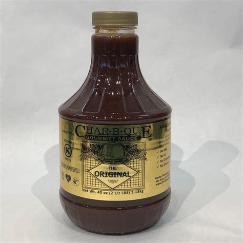 Char B Que Original Gourmet Sauce 20 Oz Midwest Premium Kosher