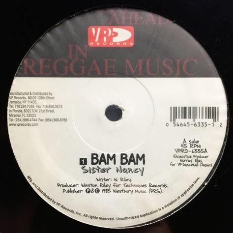 Sister Nancy - Bam Bam (Vinyl) | Discogs