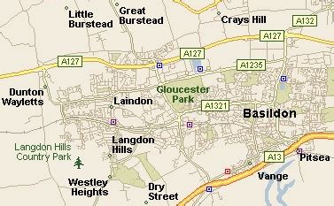 Basildon Road Map