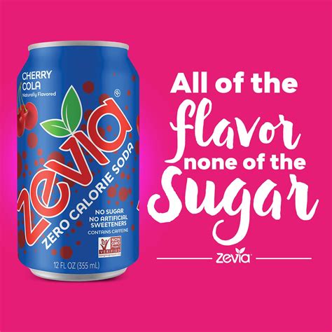 Buy Zevia Zero Calorie Soda Cherry Cola Naturally Sweetened Soda 24