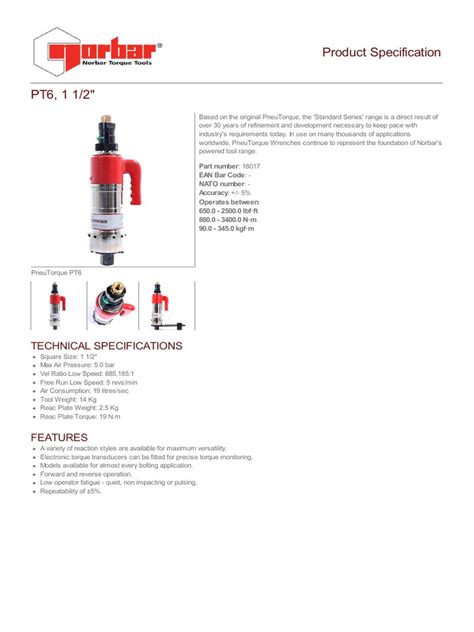 Pneumatic Torque Tool | PDF | Mechanical Engineering | Vehicles