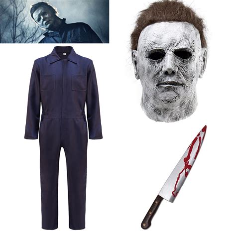 Jual Preorder Halloween Costume Michael Myers Cosplay Costume Jumpsuits