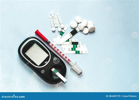 A Gadget For Measuring Blood Sugar For Diabetics Stock Image Image