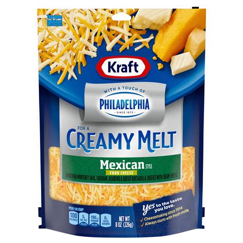 Kraft Cheese Mexican Style Shredded Cheese With A Touch Of