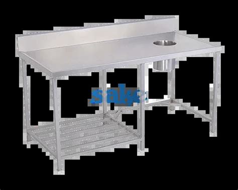 Soiled Dish Landing Table Stainless Steel Kitchen Equipment