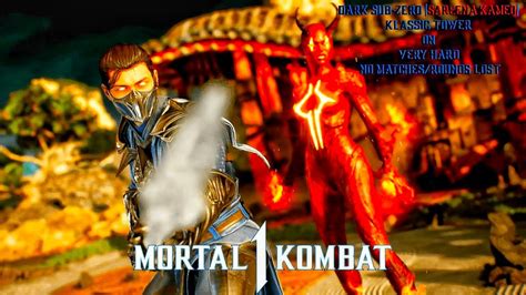 Mortal Kombat Dark Sub Zero Sareena Kameo Klassic Tower On Very