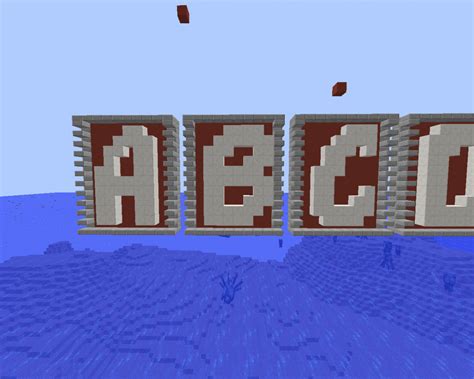 Minecraft Letters With Blocks