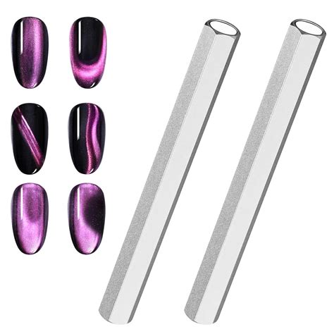 Amazon ANGNYA 2 Pack Cat Eye Magnet For Nails Long Double Head