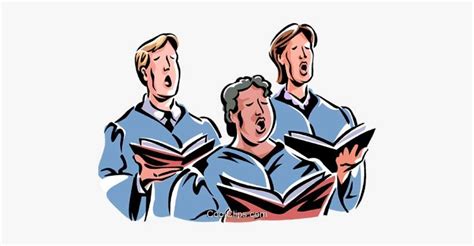 Church Choir Royalty Free Vector Clip Art Illustration Singing In