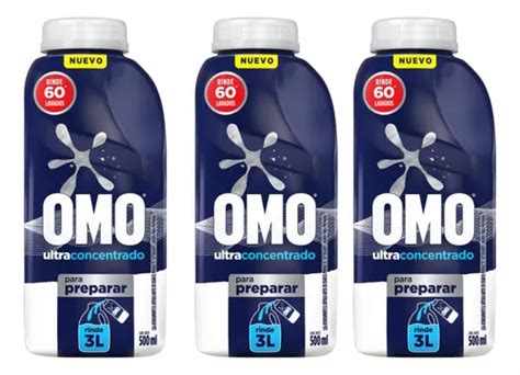 Detergente Para Preparar Ultra Power 500 Ml Omo X 3 Unds Cuotas Sin