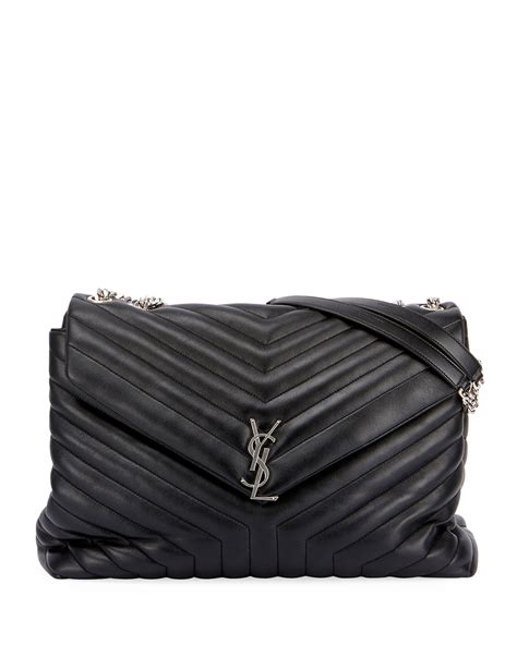 Saint Laurent Loulou Monogram YSL Large V Flap Chain Shoulder Bag