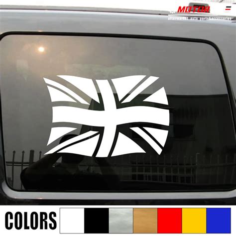 Uk Waving Flag Union Jack British Decal Sticker Car Vinyl Pick Size