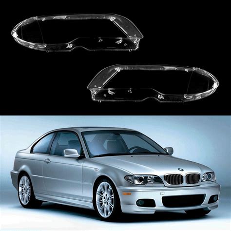 Bmw 3 E46 Coupecabrio Facelift 2002 2005 Headlight Lens Plastic Covers Bmw E46 Coupe