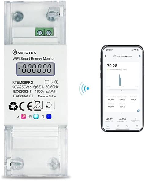 Ketotek Smart Stromz Hler Hutschiene Phasig Bidirektional Digital