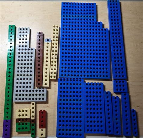 Lego Technic Blue Multicolor Beams Studded 1x1 1x16 Liftarms Huge