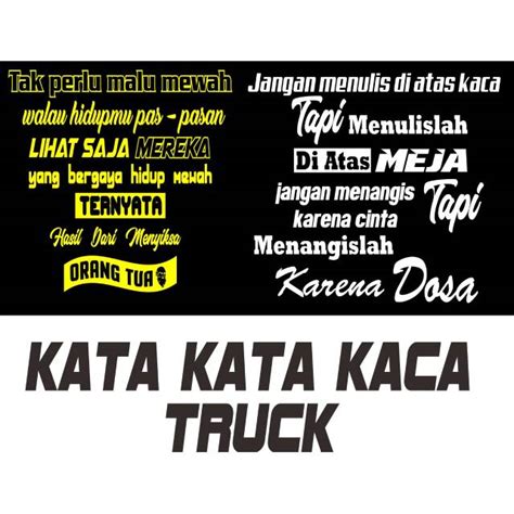 Jual Stiker Scotlet Kaca Mobil Truck Cutting Sticker Reflektif Nyala Kata Kata Mobil Truck