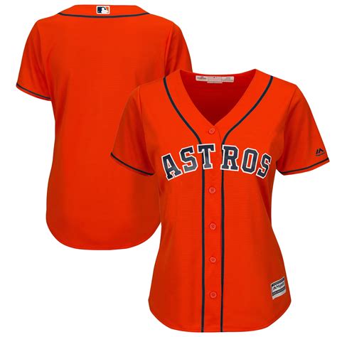 Majestic Houston Astros Womens Orange Alternate Cool Base Jersey