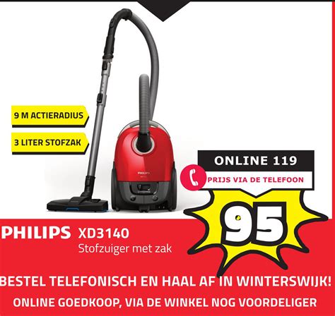 PHILIPS XD3140 Stofzuiger Met Zak Aanbieding Bij BoXXer